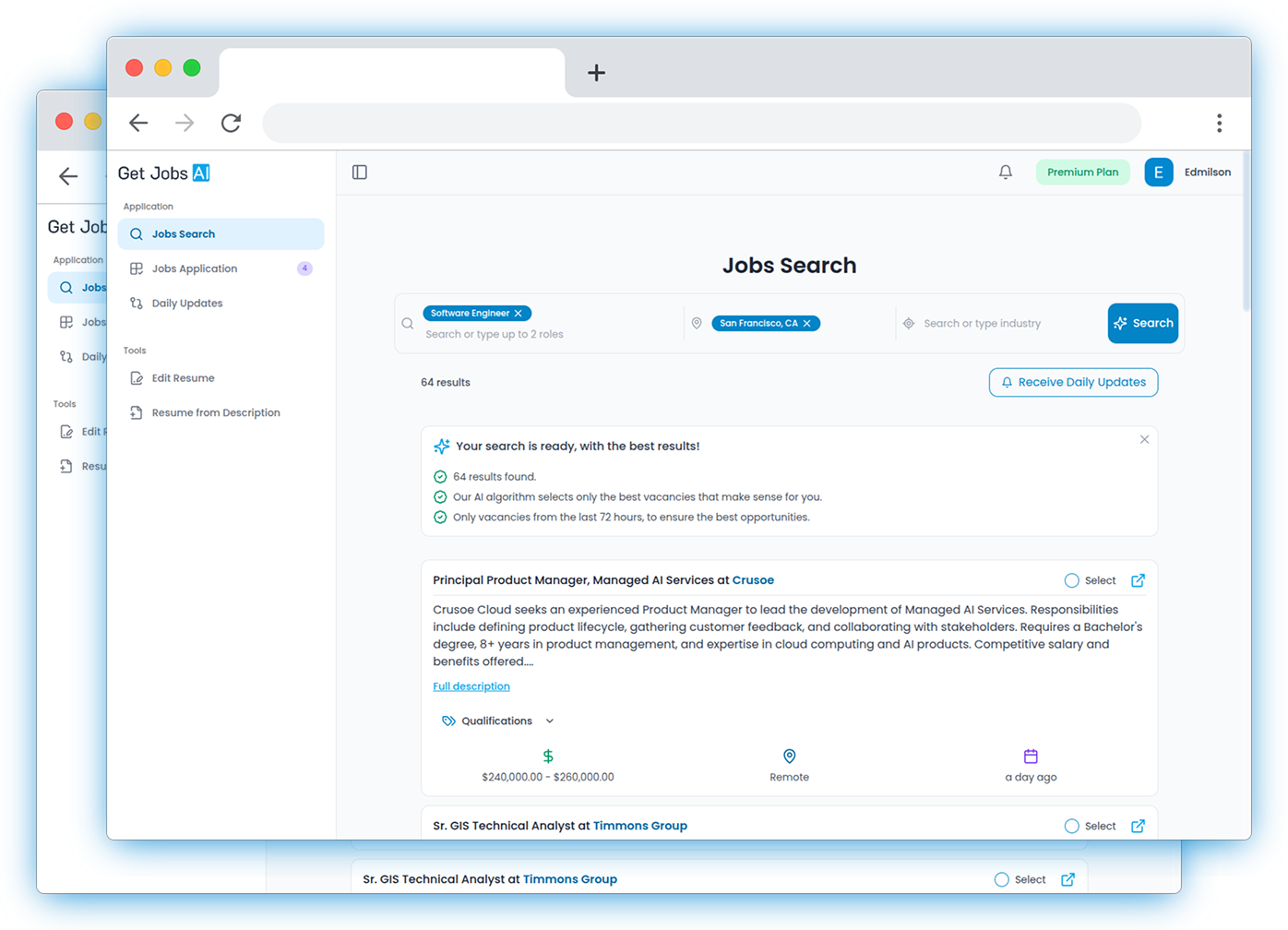 GetJobs AI Dashboard